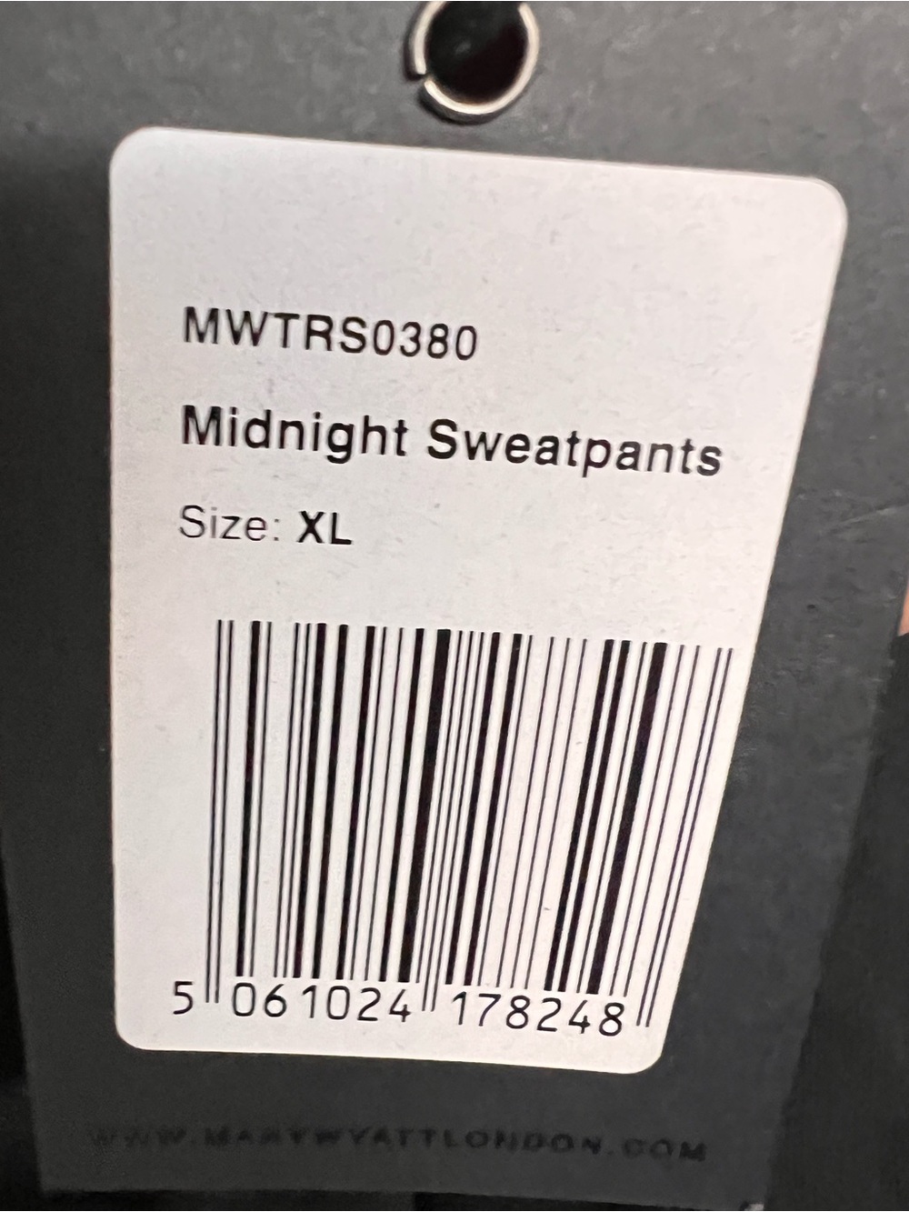 New Mary Wyatt Black Midnight Tribal Metal Sweatpants XL - Picture 11 of 11